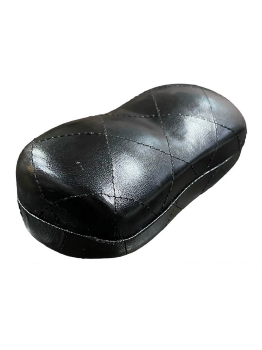 CHANEL Authentic Matelassé Black Leather Glasses Case - Picture 8 of 9